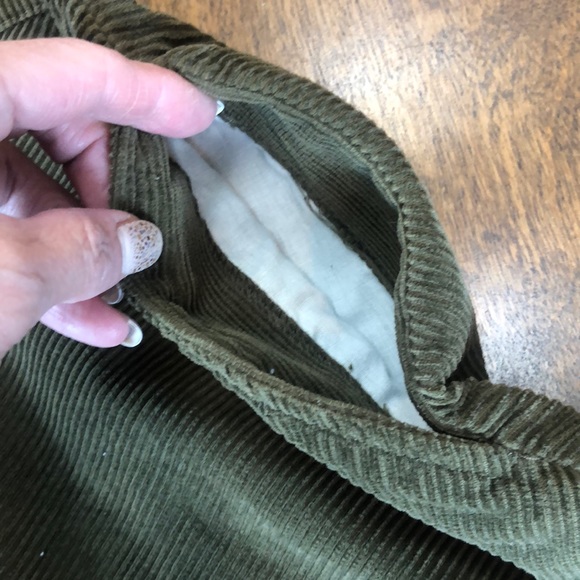 Green corduroy skirt Junior XL 14/16 - Picture 8 of 8